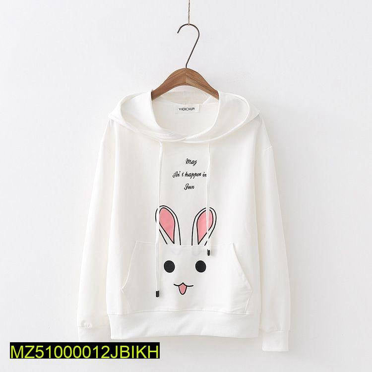 JBi Winter Rabbit Hoddie Unisex (White)