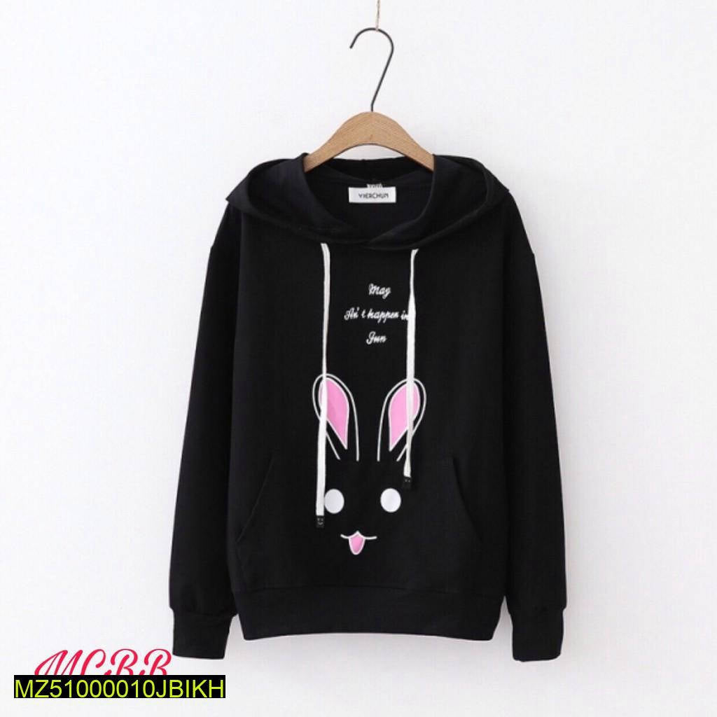 JBi Winter Rabbit Hoddie Unisex (Black)